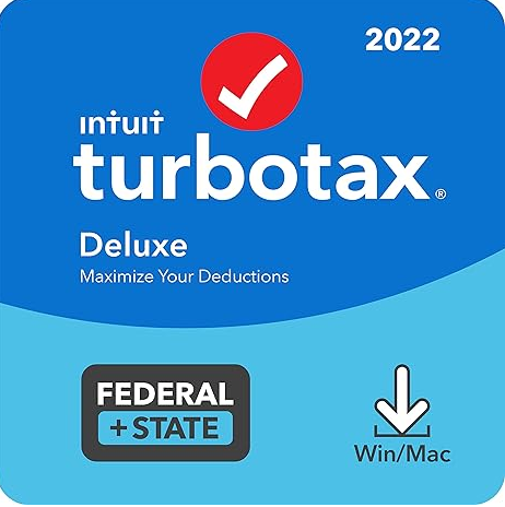 Buy the Tax software TurboTax Deluxe 2022 version Federal