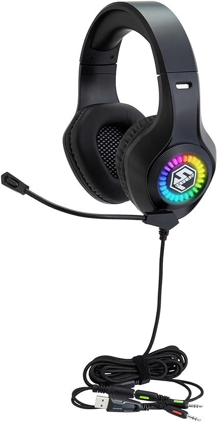 Black Egghead Skylab Ergonomic Noise Cancelling Gaming and Multimedia Headset with Mic