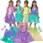 Disney Princess Rapunzel, Ariel, Tiana & Jasmine Girls Dress Collection Trunk Up 2024 Fashion Trend