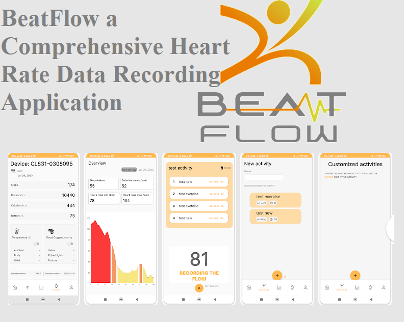 BeatFlow a Comprehensive Heart Rate Data Recording Application