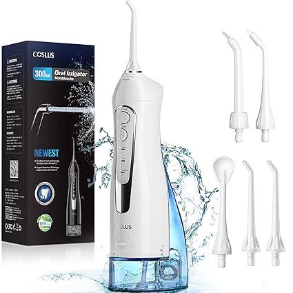 COSLUS Waterproof Electric Water Dental Flosser Teeth Pick for Teeth Cleaning