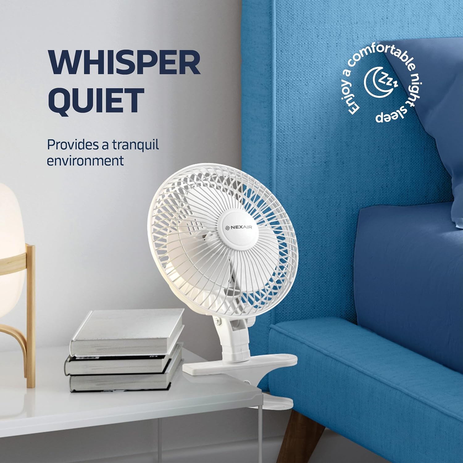 6-Inch Clip on Fan, 360 Degree Rotation-2