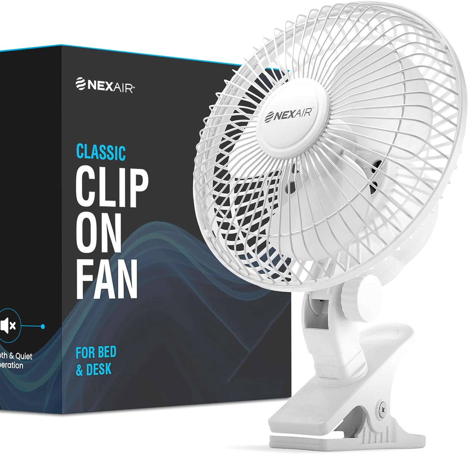 6-Inch Clip on Fan, 360 Degree Rotation