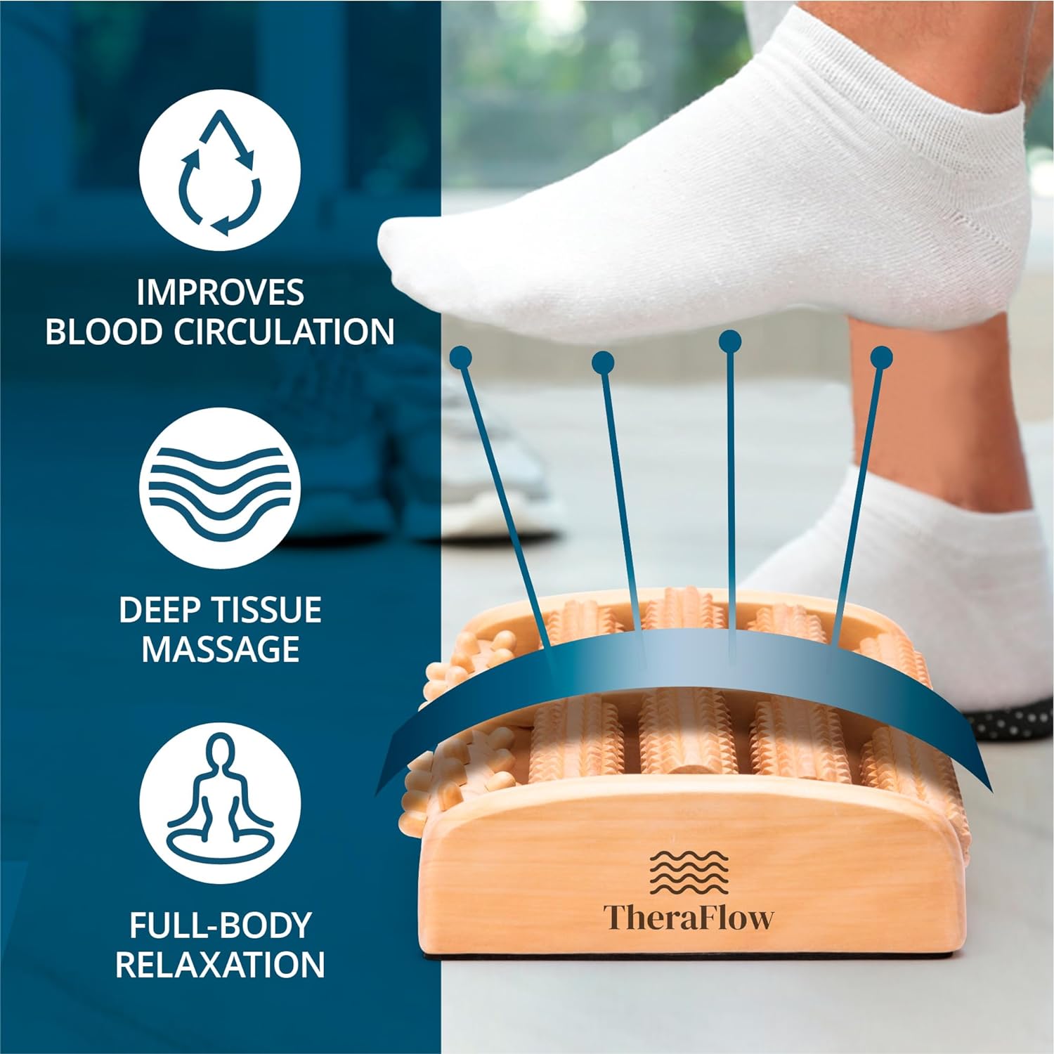 Foot Massager for Plantar Fasciitis Relief by Theraflow-2