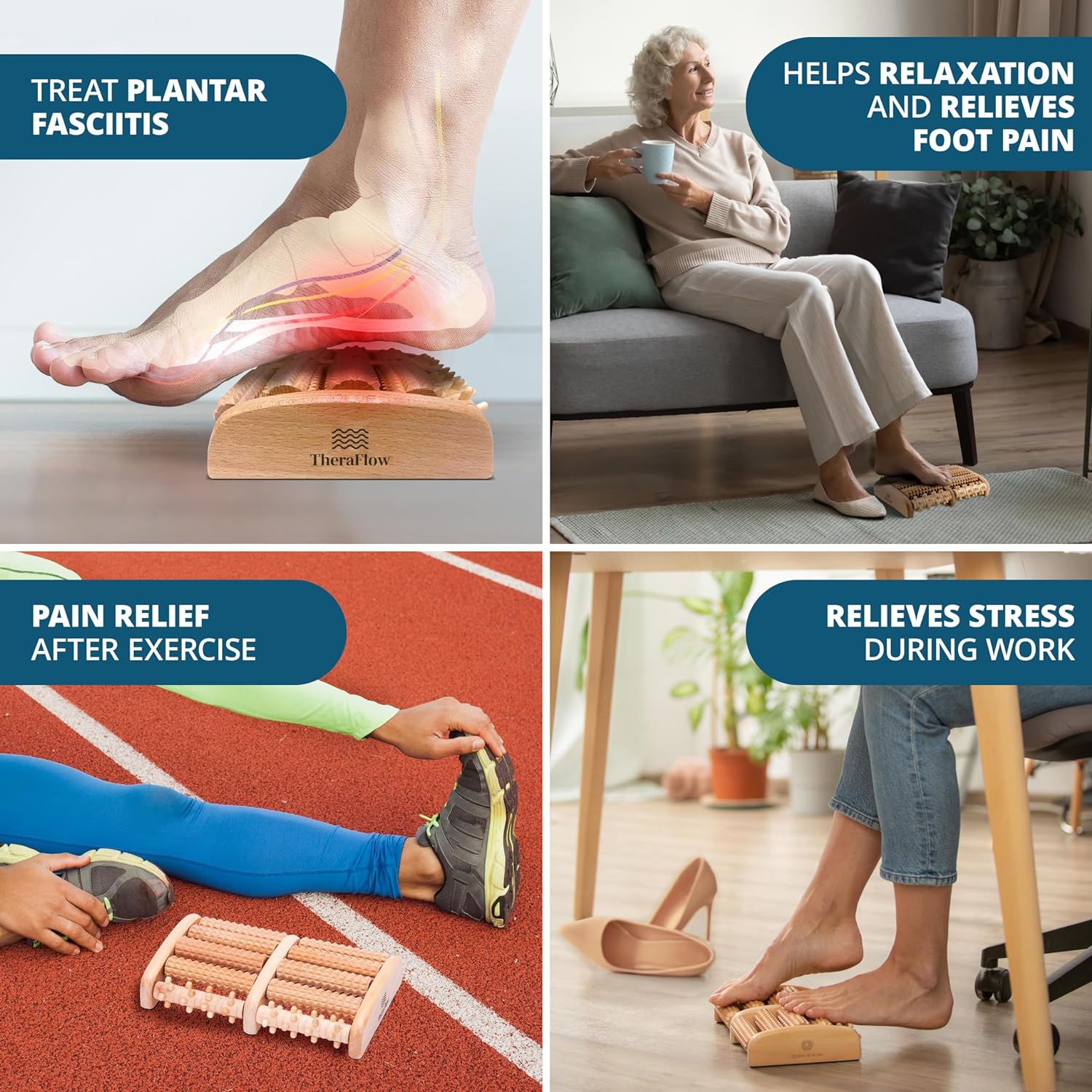 Foot Massager for Plantar Fasciitis Relief by Theraflow-3