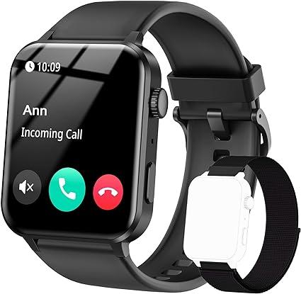 IOWODO Android and iOS Smart Watch for Men Women with 1.85''HD Screen