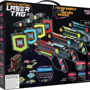 Squad Hero Rechargeable Laser Tag 360° Sensors + LCDs