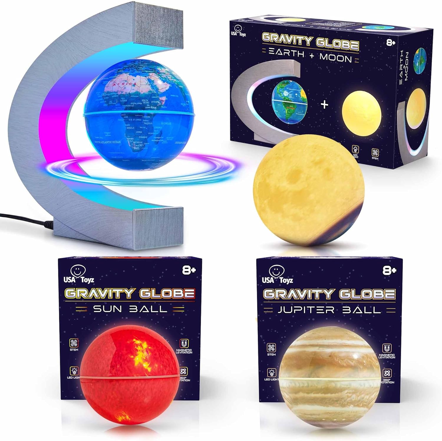 USA Toyz Gravity Globe Earth Ball and C Frame Set